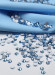 Preciosa Crystal SS16, клеевые Aquamarine